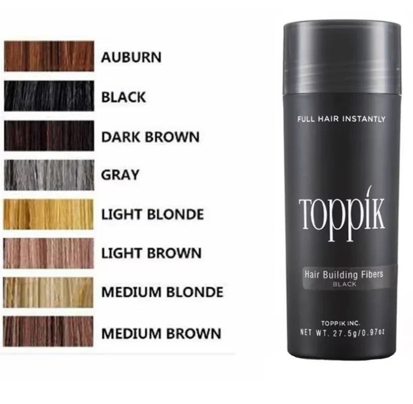 Toppik Hair Building Fibers, Fill in Fine or Thinning Hair Instantly Thicker, Fuller Looking Hair Man Woman Hair Fibers