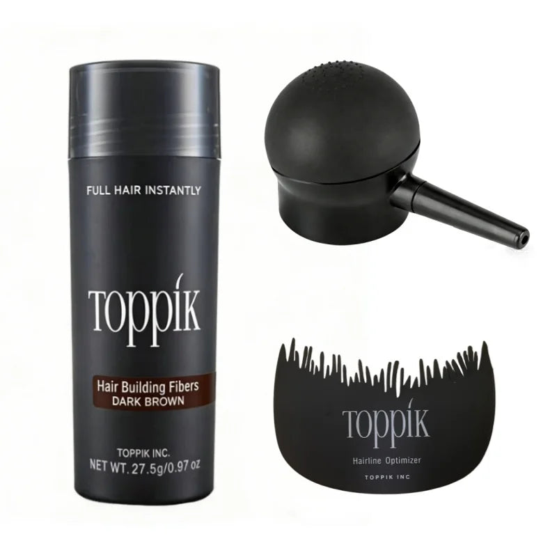 Toppik Hair Building Fibers, Fill in Fine or Thinning Hair Instantly Thicker, Fuller Looking Hair Man Woman Hair Fibers